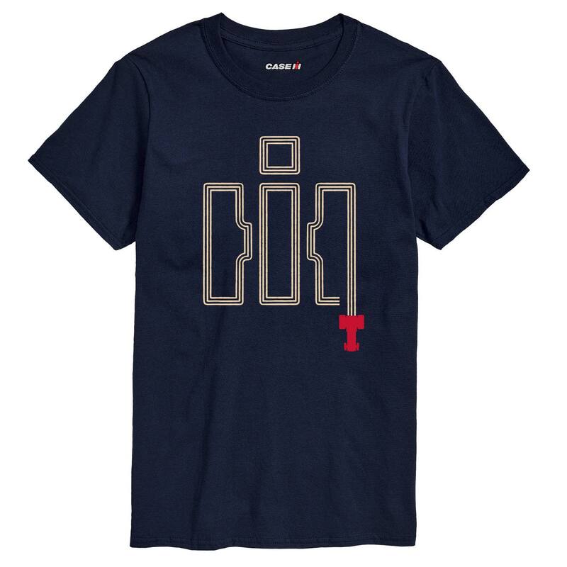 アニメキャラクター メンズ トップス Tシャツ ロゴ グラフィック Licensed Character Men's Case IH Logo Tractor Tracks Graphic Tee Navy ネイビー 7,015円
