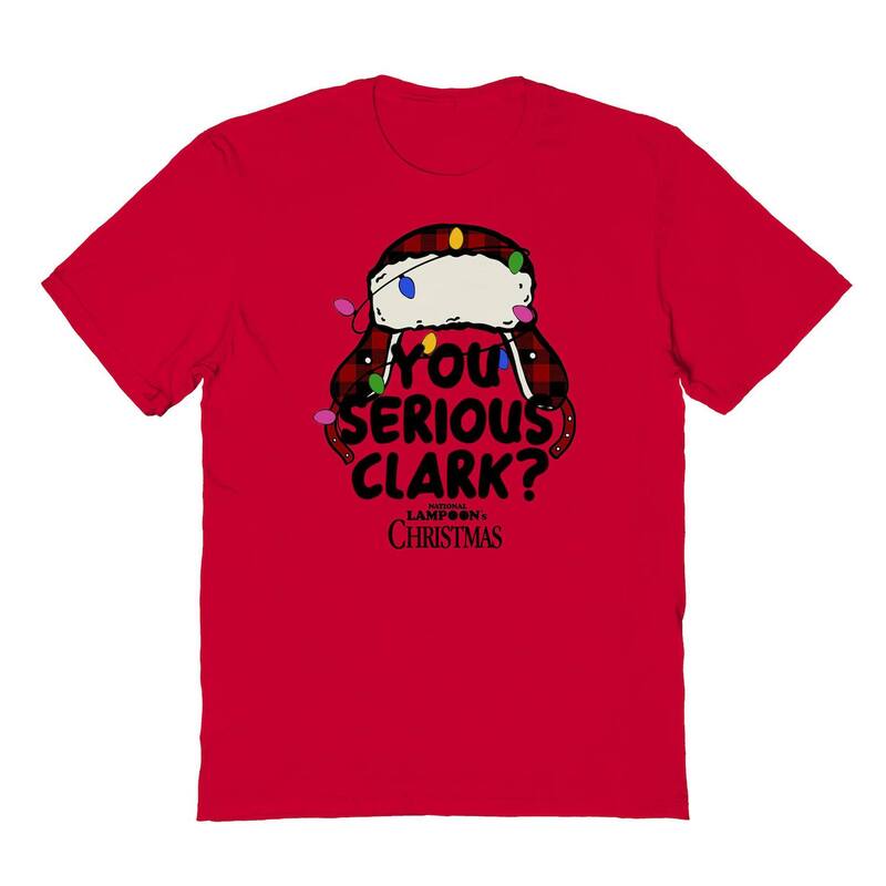 アニメキャラクター メンズ トップス Tシャツ グラフィック Licensed Character Men's Nationalampoon's You Serious Clark Graphic Tee Red レッド