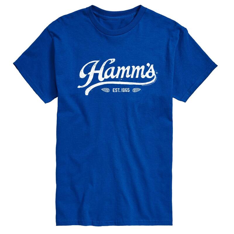 アニメキャラクター メンズ トップス Tシャツ ヴィンテージ ロゴ グラフィック Licensed Character Men's Hamm's Vintage Logo Graphic Tee Blue ブルー