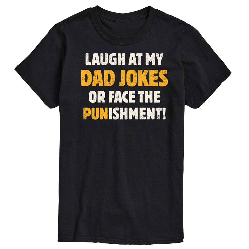 アニメキャラクター メンズ トップス Tシャツ グラフィック Licensed Character Men's Dad Jokes Punishment Graphic Tee Black ブラック