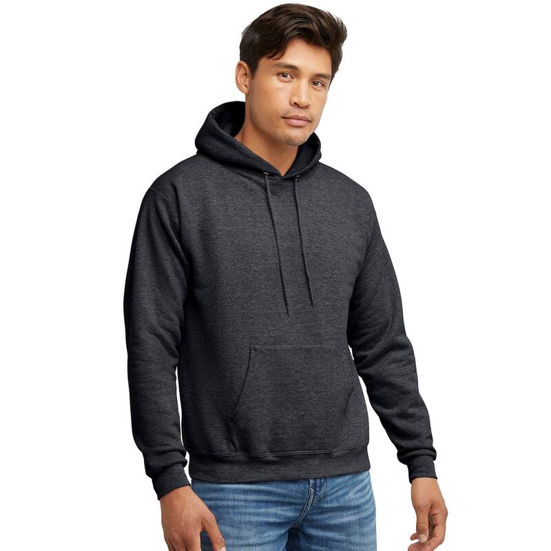 ヘインズ メンズ トップス Tシャツ スウェットール パーカー Big & Tall Hanes EcoSmart Hoodie Sweatshirt Charcoal Heather チャコール