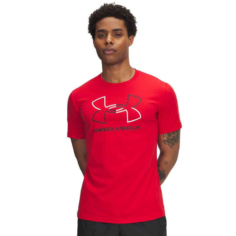 アンダーアーマー メンズ トップス Tシャツ Men's Under Armour Foundation Short Sleeve Tee Red White ホワイト