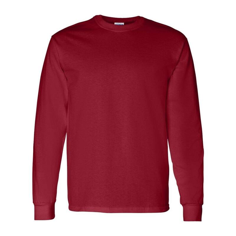 ギルダン メンズ トップス ティーシャツ 綿織物 Gildan Heavy Cotton Long Sleeve T-Shirt Garnet Tシャツ・カットソー-トップス