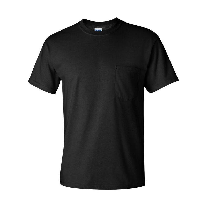 ギルダン メンズ トップス Tシャツ コットン Gildan Ultra Cotton Pocket-Shirt Black ブラック