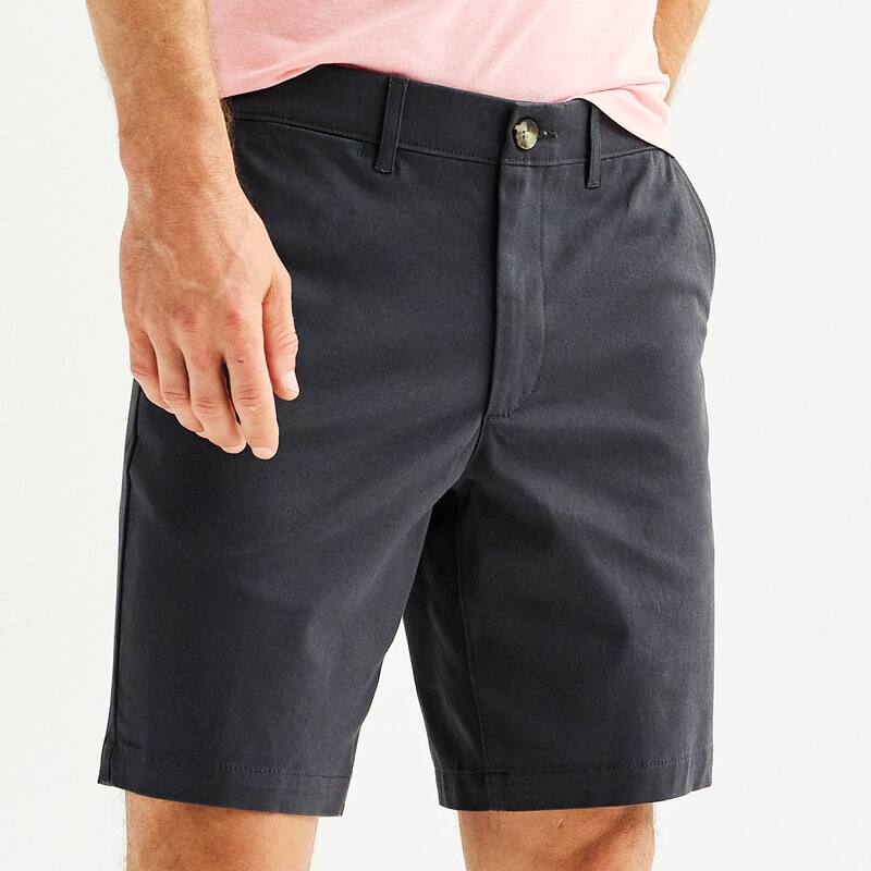ソノマ メンズ ボトムス ハーフパンツ・ショーツ ショートパンツ Men'sonoma Goods For Life 9" Flexwear Flat Front Shorts Dark Gray グレー