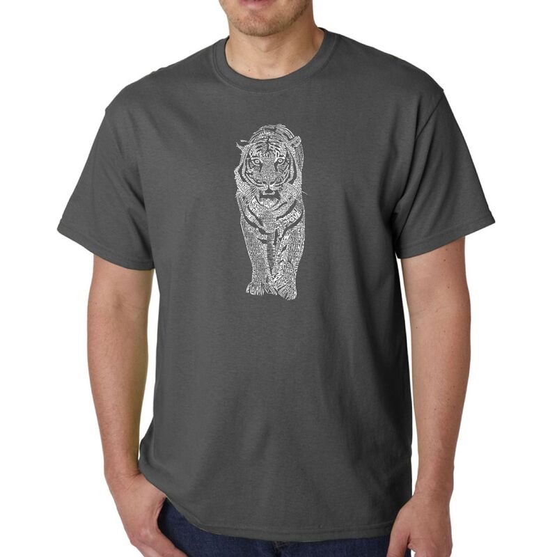 エルエーポップアート メンズ トップス Tシャツ LA Pop Artiger - Men's Word Art-shirt Grey グレー