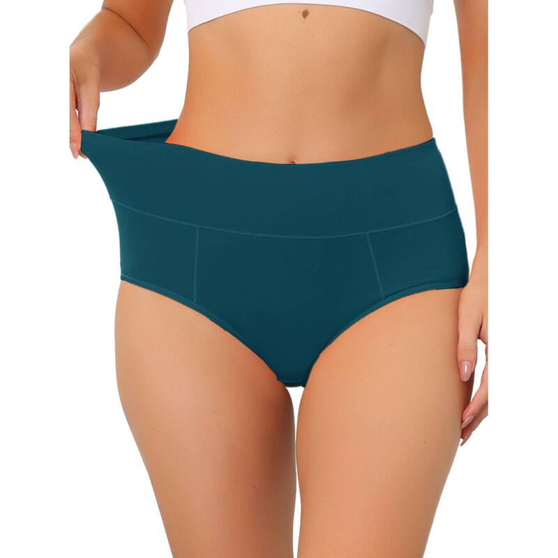 アレグラ ケー レディース アンダー御召しもの ズボン下 ご機嫌酉の方角 綿織物 ALLEGRA K Women\u0027s Cotton High Waistummy Control Underwear Dark Blue 青み