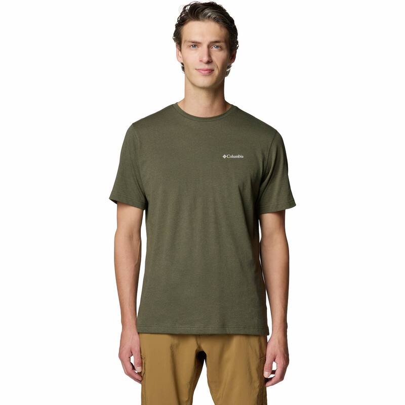 コロンビア メンズ トップス Tシャツ Men Columbia Thistletown Hills Omni-Wick Performance Tee Greenscape