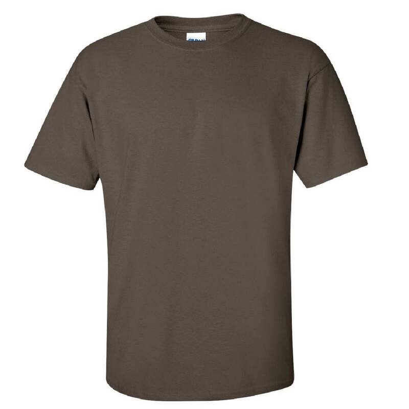 ギルダン メンズ トップス Tシャツ コットン Gildan Mens Ultra Cotton Short Sleeve T-Shirt Olive オリーブ