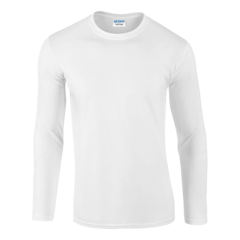 ギルダン メンズ トップス Tシャツ Gildan Mensoft Style Long Sleeve T-Shirt White ホワイト