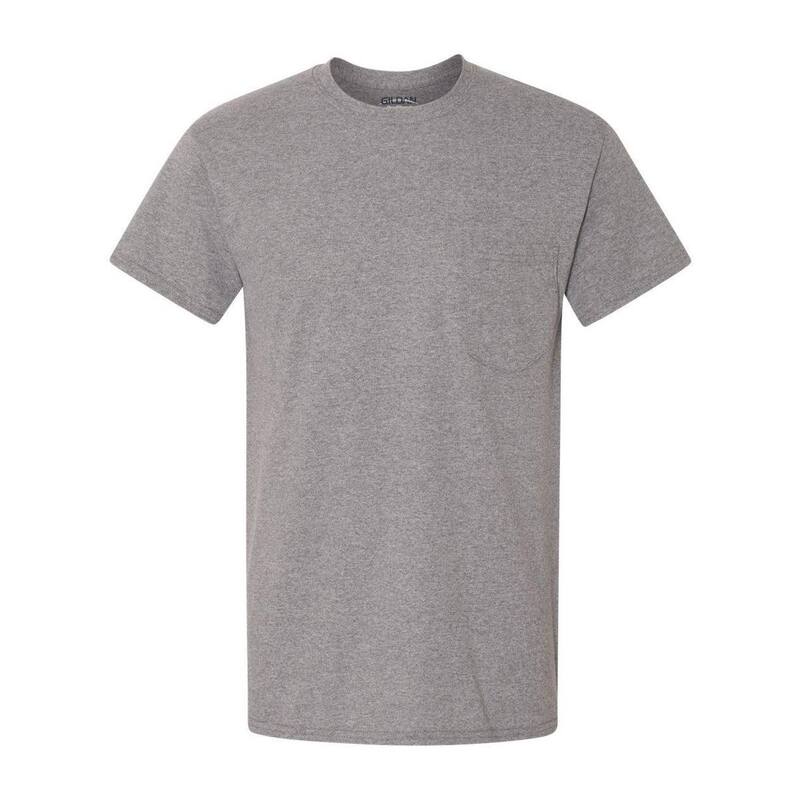 ギルダン メンズ トップス ティーシャツ 綿織物 Gildan Heavy Cotton Pocket-Shirt Graphite Heather 黒鉛 メンズファッション-Tシャツ・カットソー-トップス