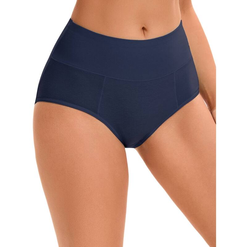 アレグラ ケー レディース アンダー御召しもの ズボン下 ご機嫌酉の方角 綿織物 ALLEGRA K Women\u0027s Cotton High Waistummy Control Underwear Dark Gray Blue 薄墨色