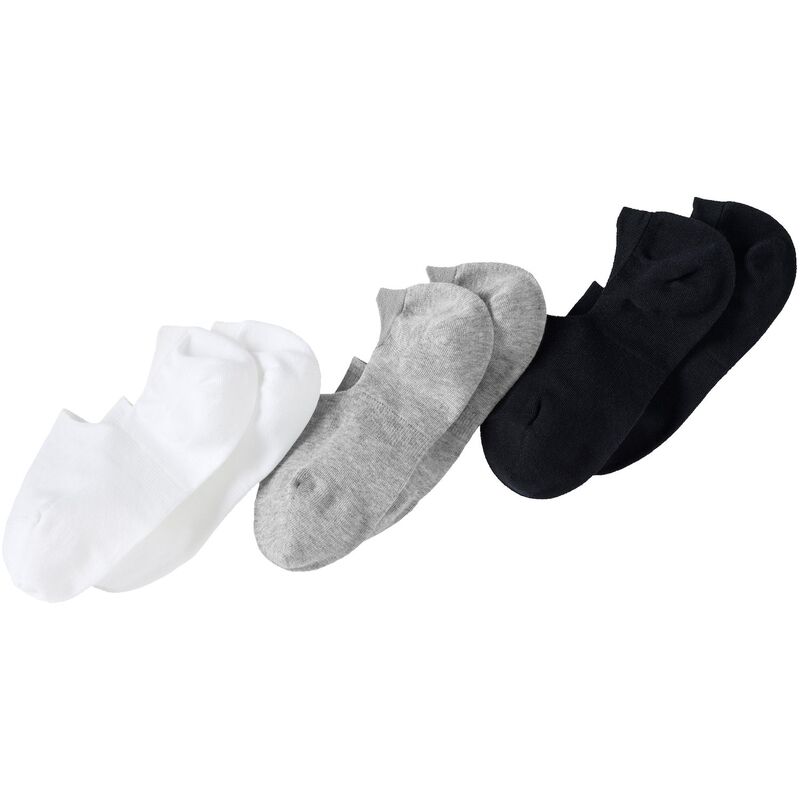 ランズエンド レディース アンダーウェア 靴下 Women's Lands' End 3-Pack No-Show Socks White Gray Black ホワイト 4,795円