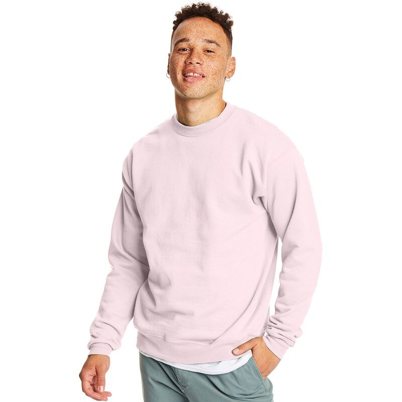 ヘインズ メンズ トップス Tシャツ スウェットール フリース Big & Tall Hanes Fleece Sweatshirt Pale Pink ピンク