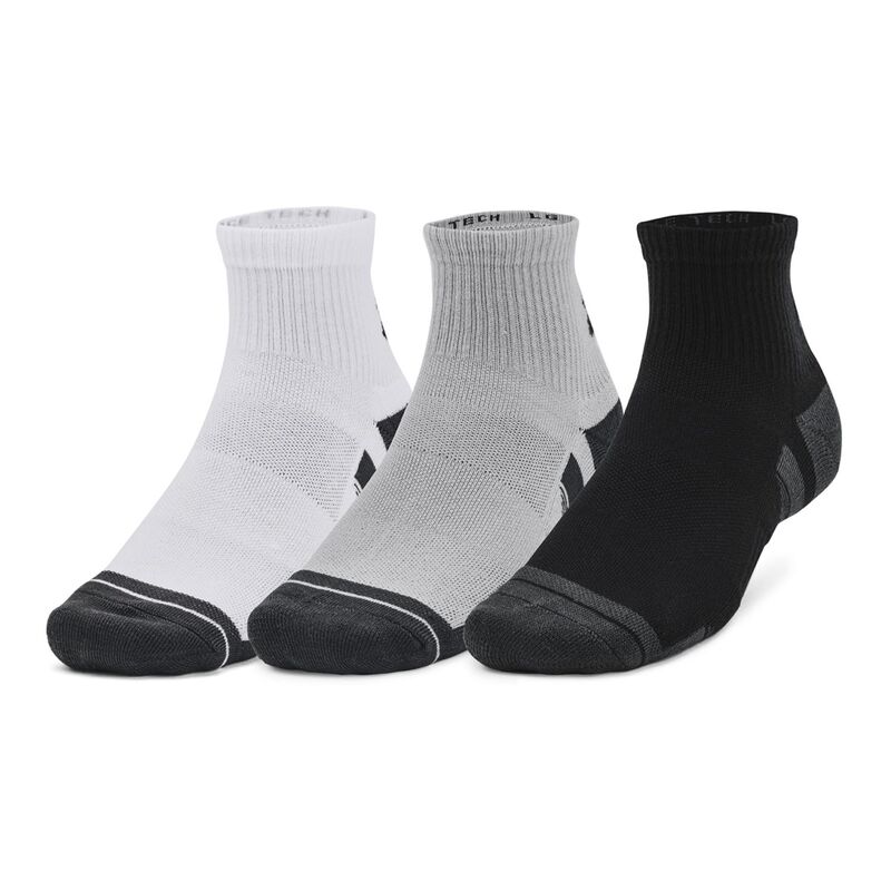 アンダーアーマー レディース アンダーウェア 靴下 Men's Under Armour Performance Tech 3-Pack Quarter Socks Gray グレー