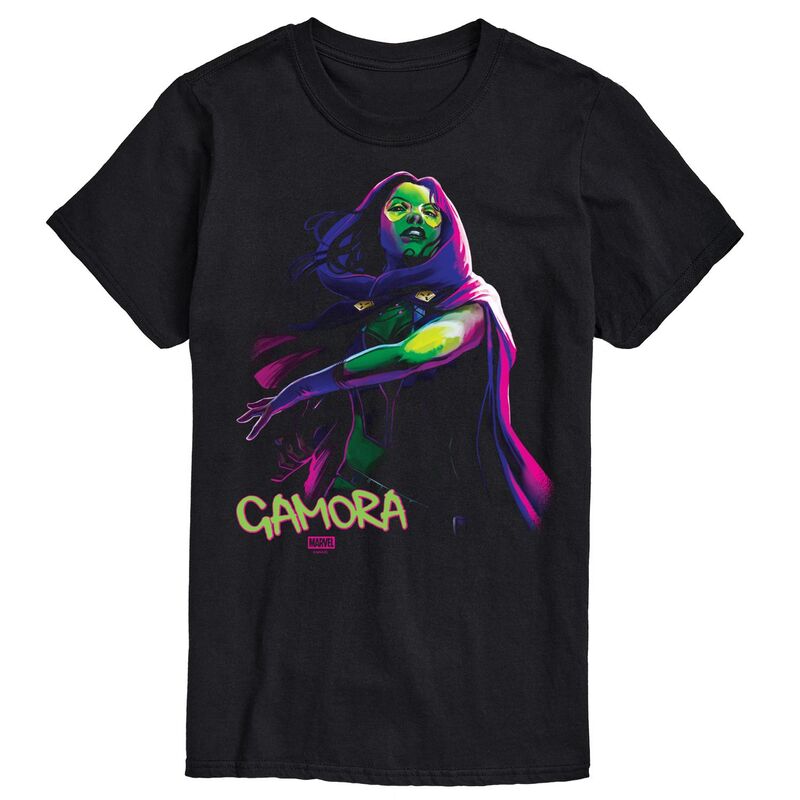 マーベル メンズ トップス Tシャツ トール グラフィック Big & Tall Marvel Gamora Portrait Graphic Tee Black ブラック