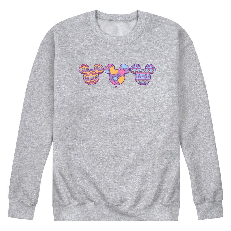 ディズニー メンズ アウター パーカー・スウェット シャツ フリース Men's Disney's Mickey Mouseaster Eggs Fleece Sweatshirt Athletic Heather ヘザー|ReVida 店