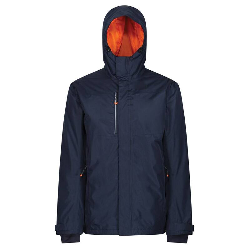 レガッタ メンズ アウター ジャケット・ブルゾン Regatta Professional Mens Heated Waterproof Jacket Navy And Magma Orange ネイビー