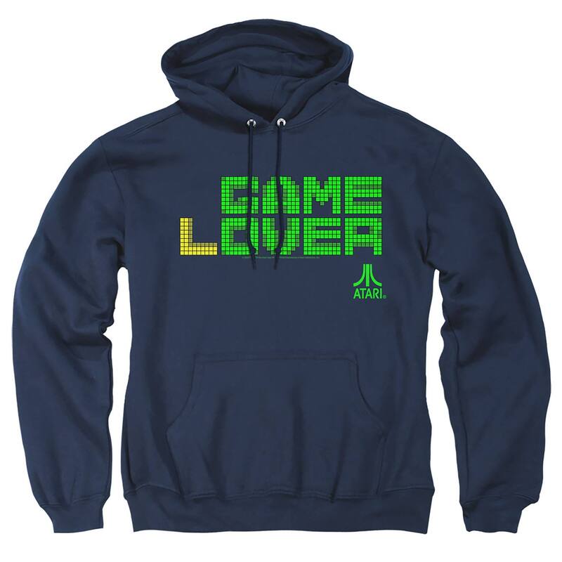 アニメキャラクター メンズ アウター パーカー・スウェットール グラフィック Licensed Character Big & Tall Atari Game Lover Graphic Pullover Hoodie Navy ネイビー