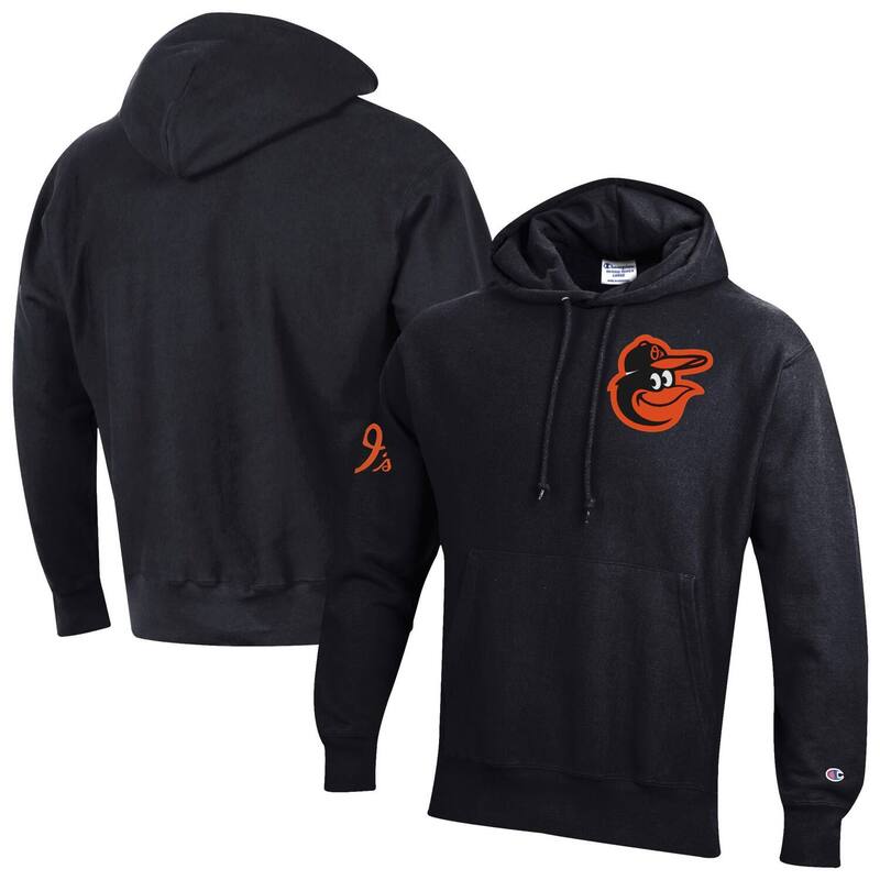 はやりっ児 メンズ アウター パーカー・スウェット Men\u0027s Champion Black Baltimore Orioles Reverse Weave Chenille Hoodie Orl Black 黒いこと