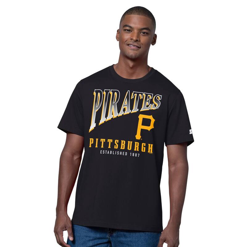 クランク メンズ トップス プルオーバー Men\u0027starter Black/Heather Gray Pittsburgh Pirates Two-Pack T-Shirt Set Pir Black 黒いこと