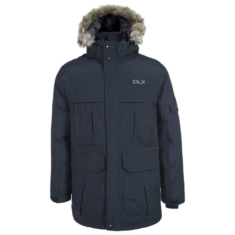 トレスパス メンズ アウター ジャケット・ブルゾン パーカー Trespass Mens Highland Waterproof Parka Jacket Black ブラック｜ReVida 店