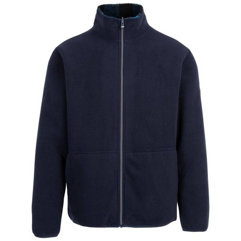 トレスパス メンズ アウター ジャケット・ブルゾン フリース Trespass Mens Tatsfield Fleece Jacket Navy ネイビー｜ReVida 店