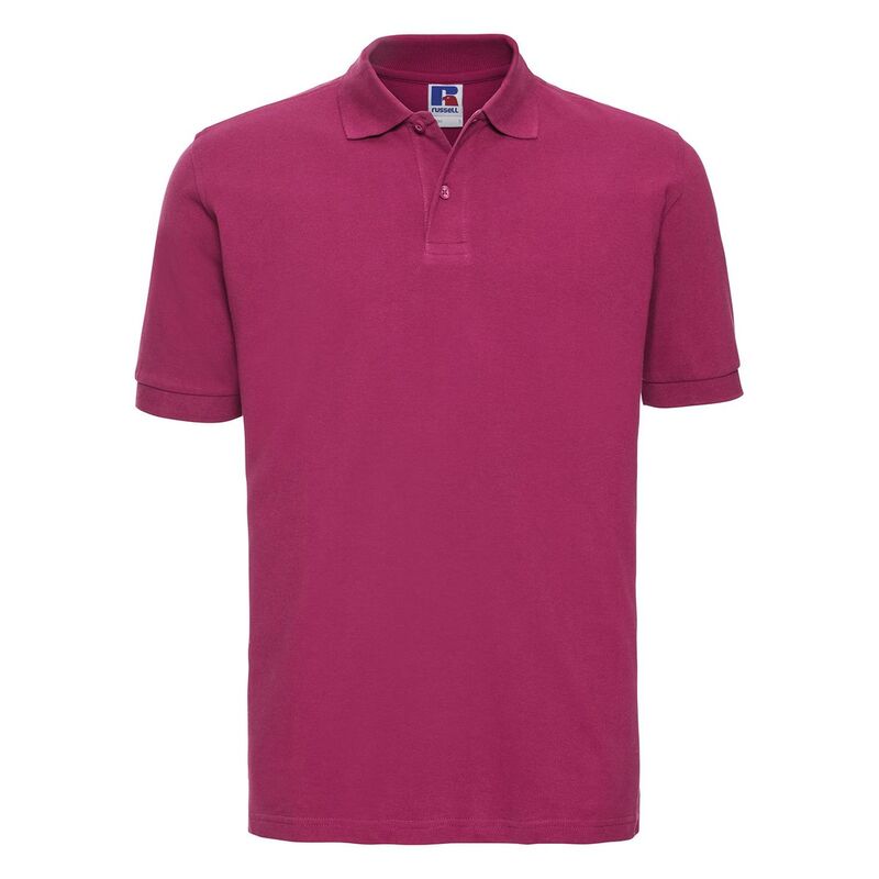 ラッセルアスレチック メンズ トップス Tシャツ ポロシャツ コットン Russell Athletic Russell Mens Classicotton Pique Polo Shirt Fuchsia フューシャ