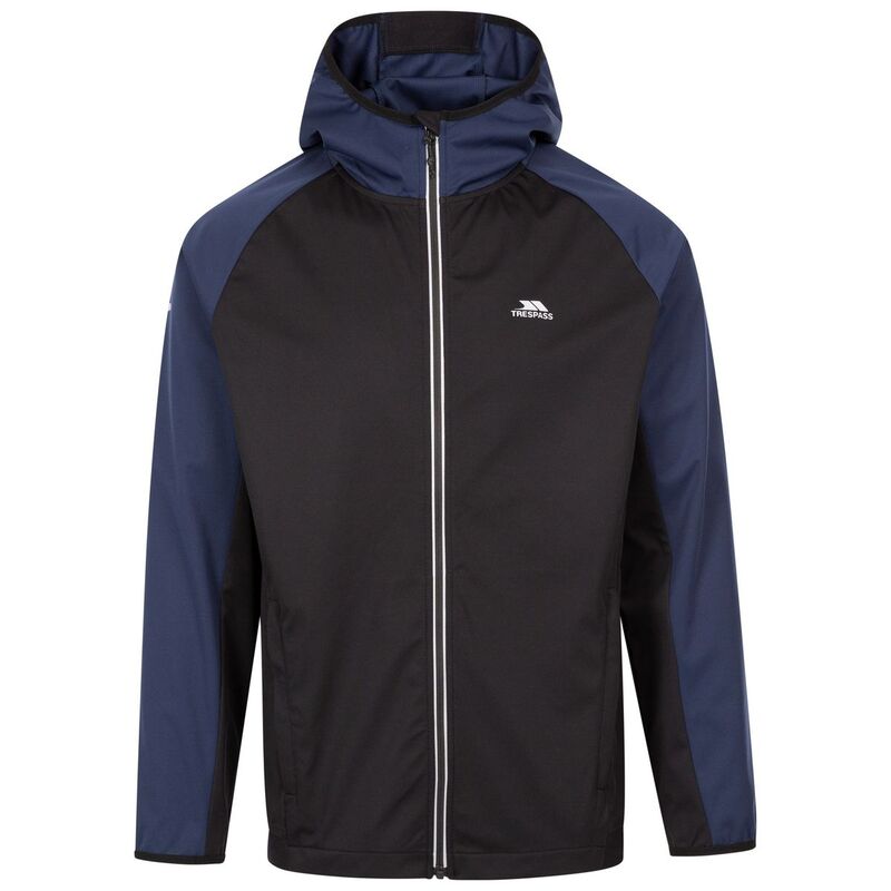 トレスパス メンズ アウター ジャケット・ブルゾン Trespass Mens Furst Active Soft Shell Jacket Black ブラック