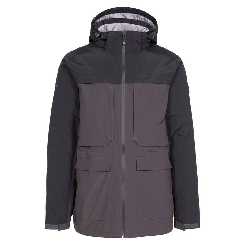 トレスパス メンズ アウター ジャケット・ブルゾン Trespass Mens Heathrack Waterproof Jacket Dark Grey グレー