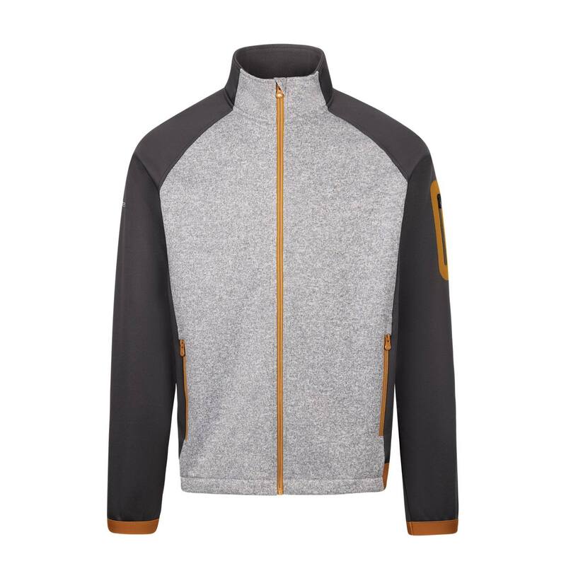 トレスパス メンズ アウター ジャケット・ブルゾン フリース Trespass Mens AT300 Foxearth Full Zip Fleece Jacket Gray Marl グレー|ReVida 店