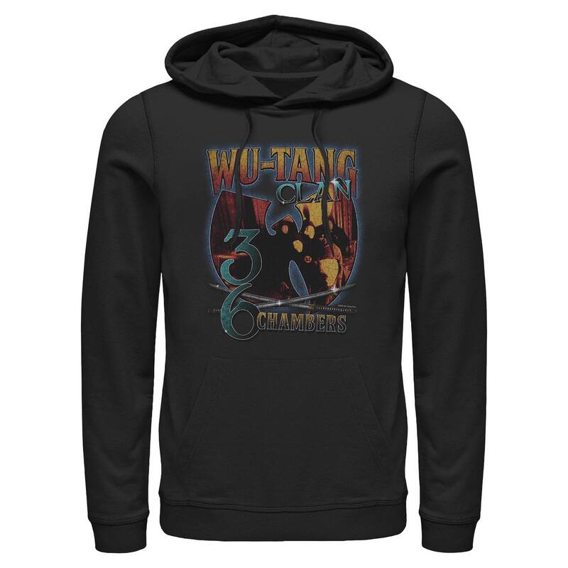 アニメキャラクター メンズ アウター パーカー・スウェット グラフィック Licensed Character Men's Wu-Tang Clan 36 Chambers Graphic Hoodie Black ブラック|ReVida 店