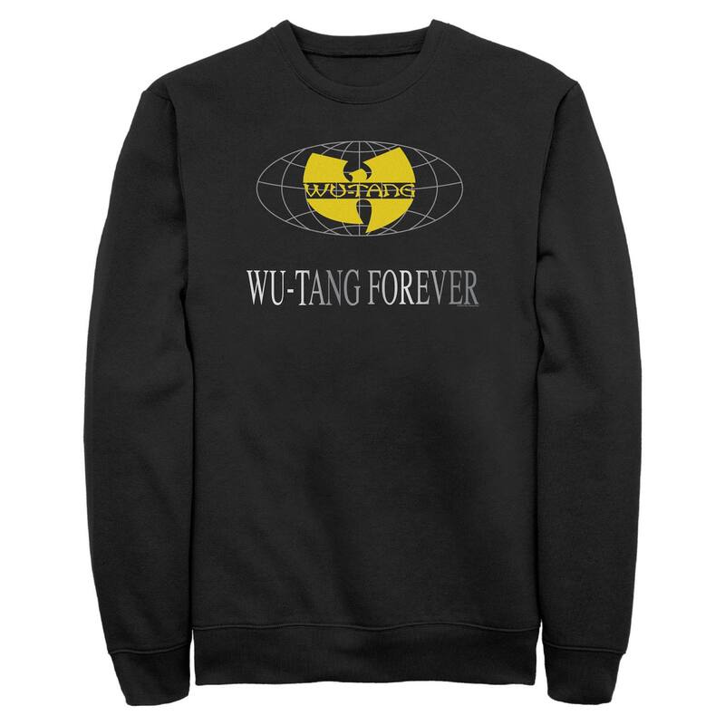 アニメキャラクター メンズ トップス Tシャツ フリース Licensed Character Men's Wu-Tang Forever Long Sleeve Fleece Black ブラック｜ReVida 店