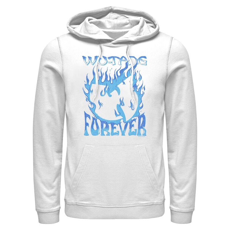 アニメキャラクター メンズ アウター パーカー・スウェット グラフィック Licensed Character Men's Wu-Tang Forever Blue Fire Graphic Hoodie White ホワイト
