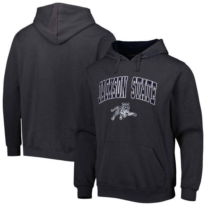コロシアム メンズ アウター パーカー・スウェット ロゴ Men's Colosseum Charcoal Jackson State Tigers Arch & Logo 3.0 Pullover Hoodie Nc2 Charco チャコール