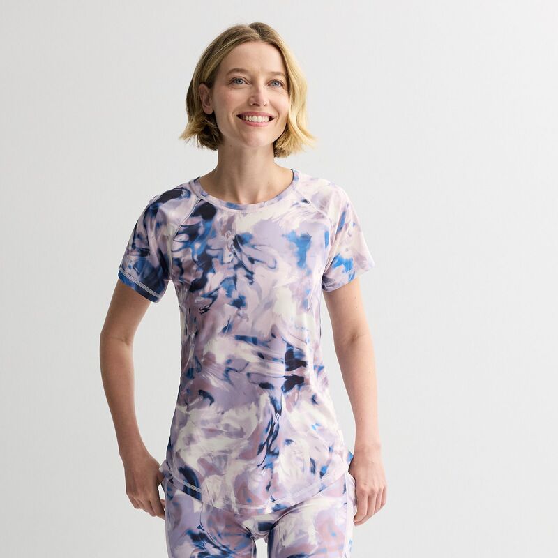 Tek Gear レディース トップス Tシャツ プチ Petitek Gear Dry Tek Tee Lilac Marble ライラック