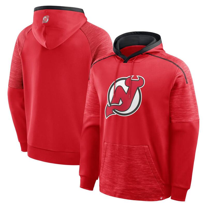 ファナティクス メンズ アウター パーカー・スウェット ジャージー Men's Fanatics Red New Jersey Devils Goaltender Defender Pullover Hoodie Nhl Red レッド｜ReVida 店