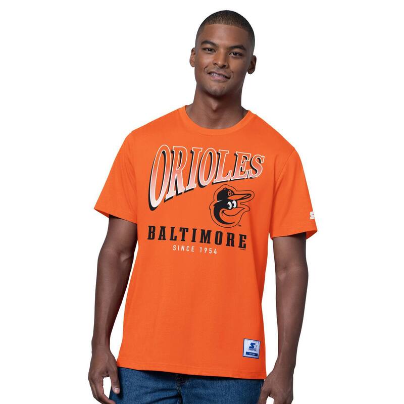 クランク メンズ トップス プルオーバー Men\u0027starter Orange/Gray Baltimore Orioles Two-Pack T-Shirt Set Orl Orange オレンジ色
