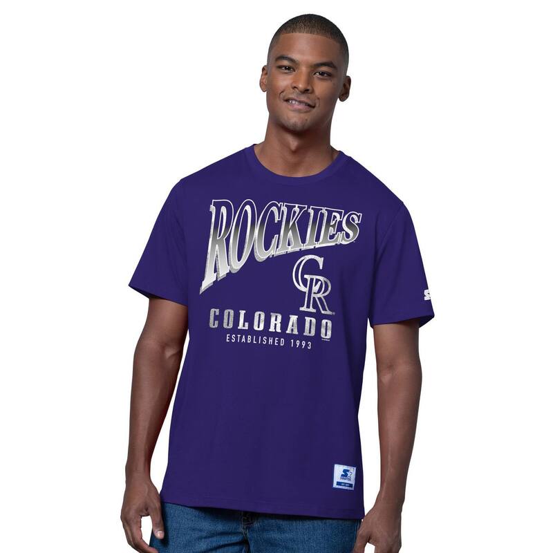 クランク メンズ トップス プルオーバー Men\u0027starter Purple/Heather Gray Colorado Rockies Two-Pack T-Shirt Set Rck Purple パープル
