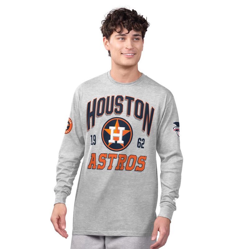 スターター メンズ トップス Tシャツ Men'starter Gray/Navy Houston Astros Two-Pack Long Sleeve & Short Sleeve T-Shirt Set Ast Navy ネイビー｜ReVida 店
