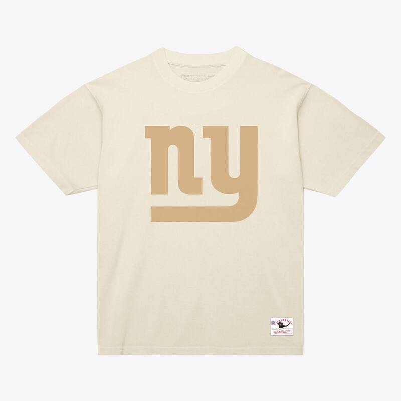 ミッチェル&ネス メンズ トップス Tシャツ Men's Mitchell & Ness Lawrence Taylor Cream New York Giantsandmaname & Number T-Shirt Gia Beige ベージュ
