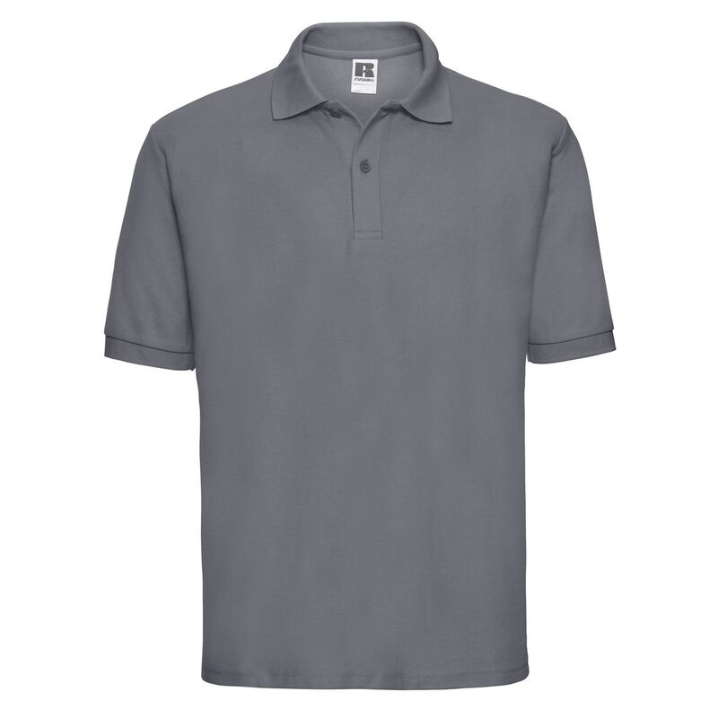 ラッセルアスレチック メンズ トップス Tシャツ ポロシャツ コットン Russell Athletic Russell Mens Polycotton Pique Polo Shirt Convoy Gray グレー