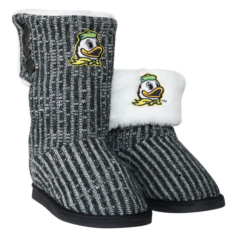 【送料無料】 アンブランデッド レディース ブーツ・レインブーツ シューズ Women's FOCO Oregon Ducks Color Blend Button Boots Uoo Green画像