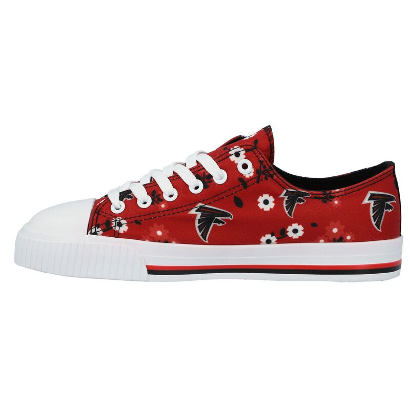 アンブランデッド レディース シューズ スニーカー Unbranded Women FOCO Red Atlanta Falcons Flower Canvas Allover Shoes Fal Red レッド