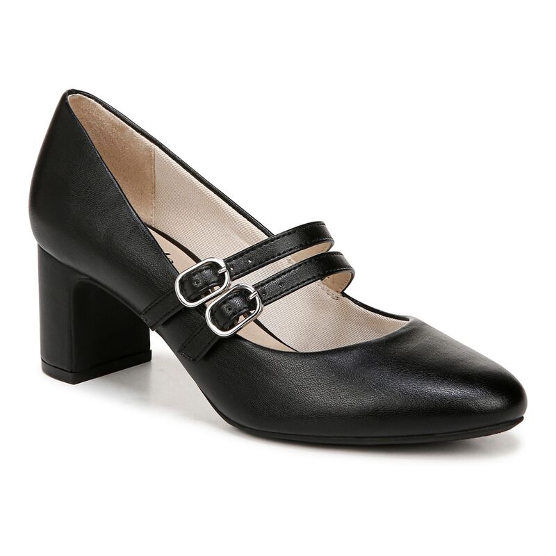 ライフストライド レディース シューズ パンプス LifeStride True Women Mary Jane Pumps Black Faux ブラック