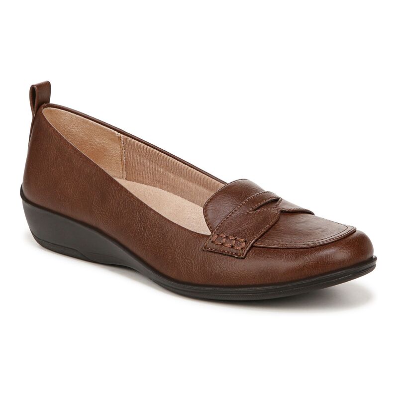 ライフストライド レディース シューズ スリッポン・ローファー LifeStride Ivonne Women\u0027slip-on Loafers Dark Tan タン レディース靴-ローファー