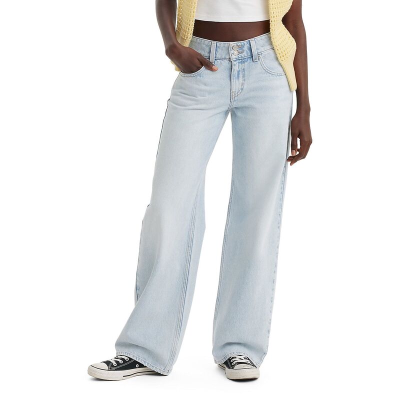 リーバイス レディース ボトムス デニムパンツ ジーンズ Levi's Women's Levi ’ superlow Loose Straight-Leg Jeans Abraided Art
