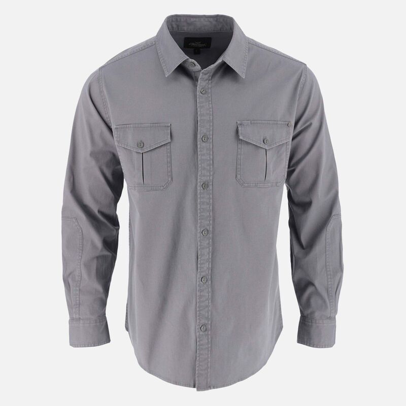 ソログッド メンズ トップス Tシャツ ボタンダウン Thorogood Men's Utility Stretch Shop Long Sleeve Button Down Shirt Quiet Shade｜ReVida 店