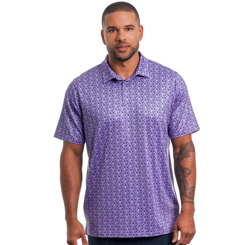 アンティグア メンズ トップス プルオーバー スポーツシャツ Men\u0027s Antigua Collage Short Sleeve Polo Shirt Ultra Violet 相撲取り草