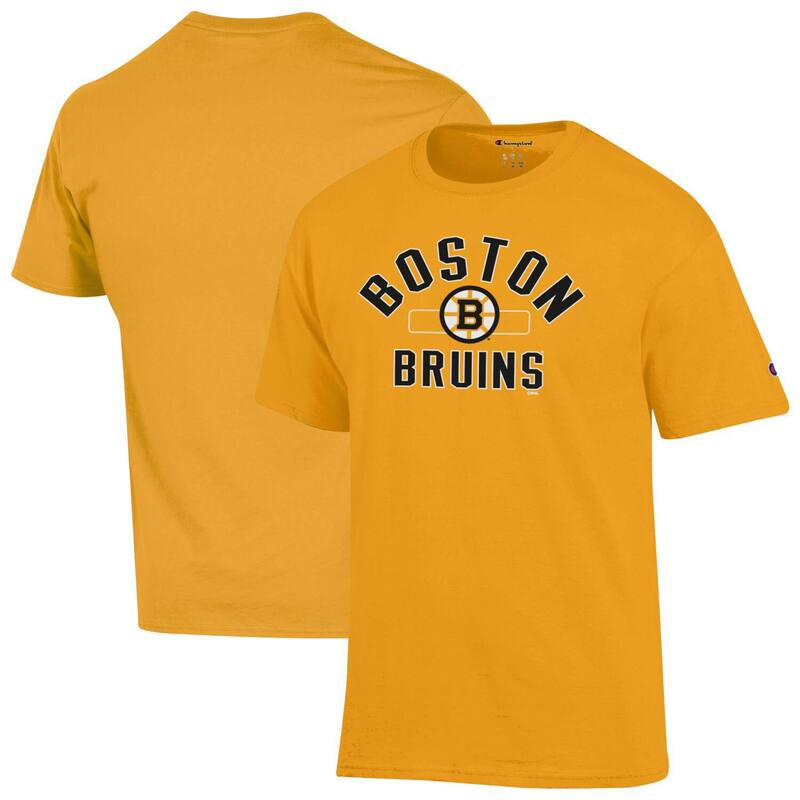 チャンピオン メンズ トップス Tシャツ ジャージー Men's Champion Gold Boston Bruins Jersey T-Shirt Bsb Gold ゴールド